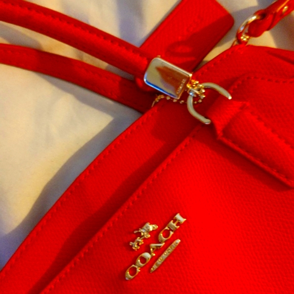 Coach Red leather purse - Picture 8 of 9